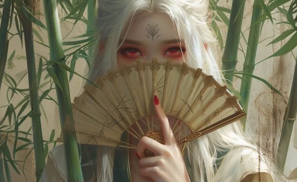 cover1__w600-14031 Кардхолдер. Маньхуа. Принцесса с веером (в форме книжки, 215х65 мм)