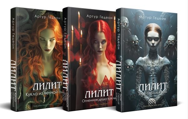 cover1__w600-23341 Комплект из 3-х книг: Лилит. Злое сердце куклы + Лилит. Огненная душа куклы + Лилит. Кукла из вечной тьмы