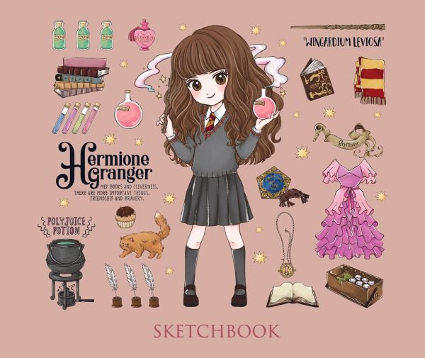 cover1__w600-7041 Скетчбук. Гермиона Грейнджер. Коллекция «Cute kids» (твердый переплет, 96 стр., 240х200 мм)