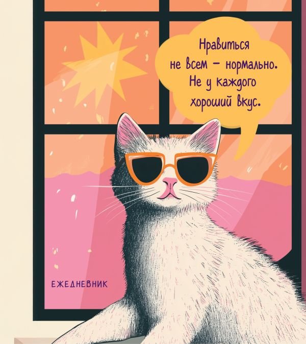 cover1__w600-8838 Ежедневник недатированный. Дерзкая киса. Нравиться не всем - нормально